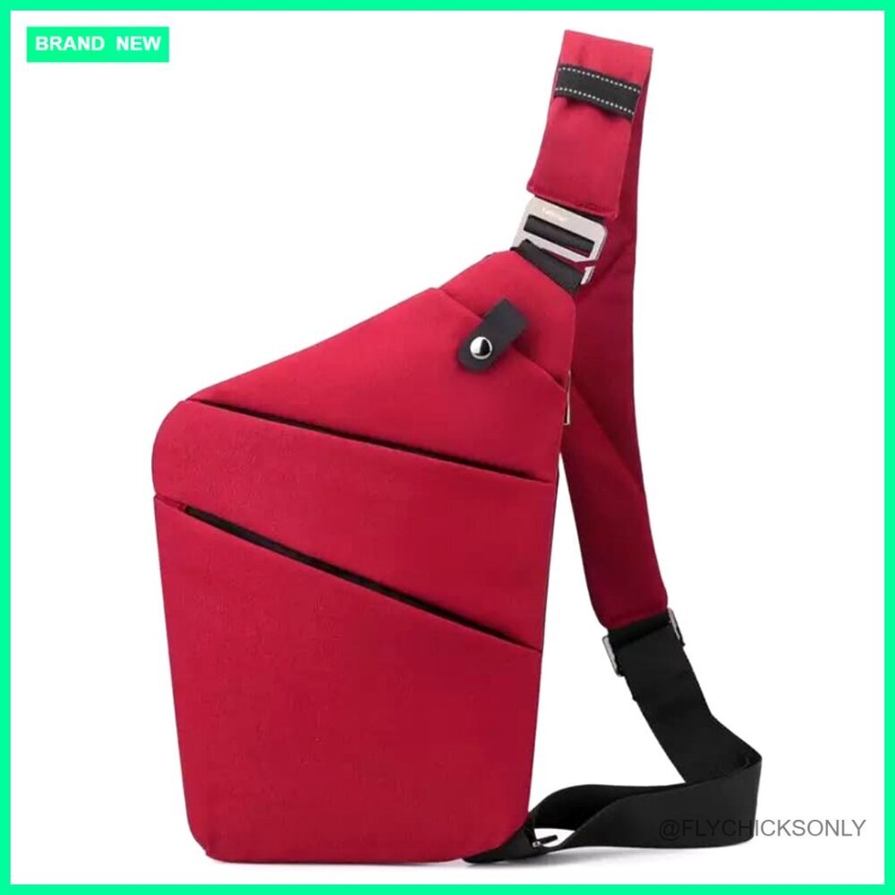 Anti-Theft Crossbody Travel Bag with Waterproof Material, Multiple Compartments